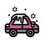 Car Ice Snow Snowflake Winter SVG Icon